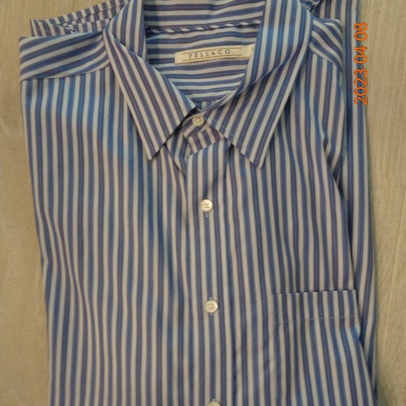 Men's Button Down Long Sleeve Shirt - Picture 3 of 7